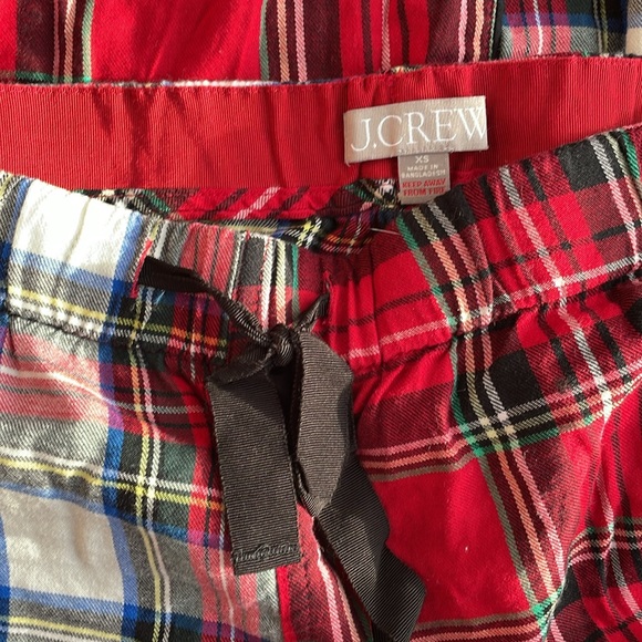 J. Crew Flannel Pajama Set XS - Picture 3 of 3